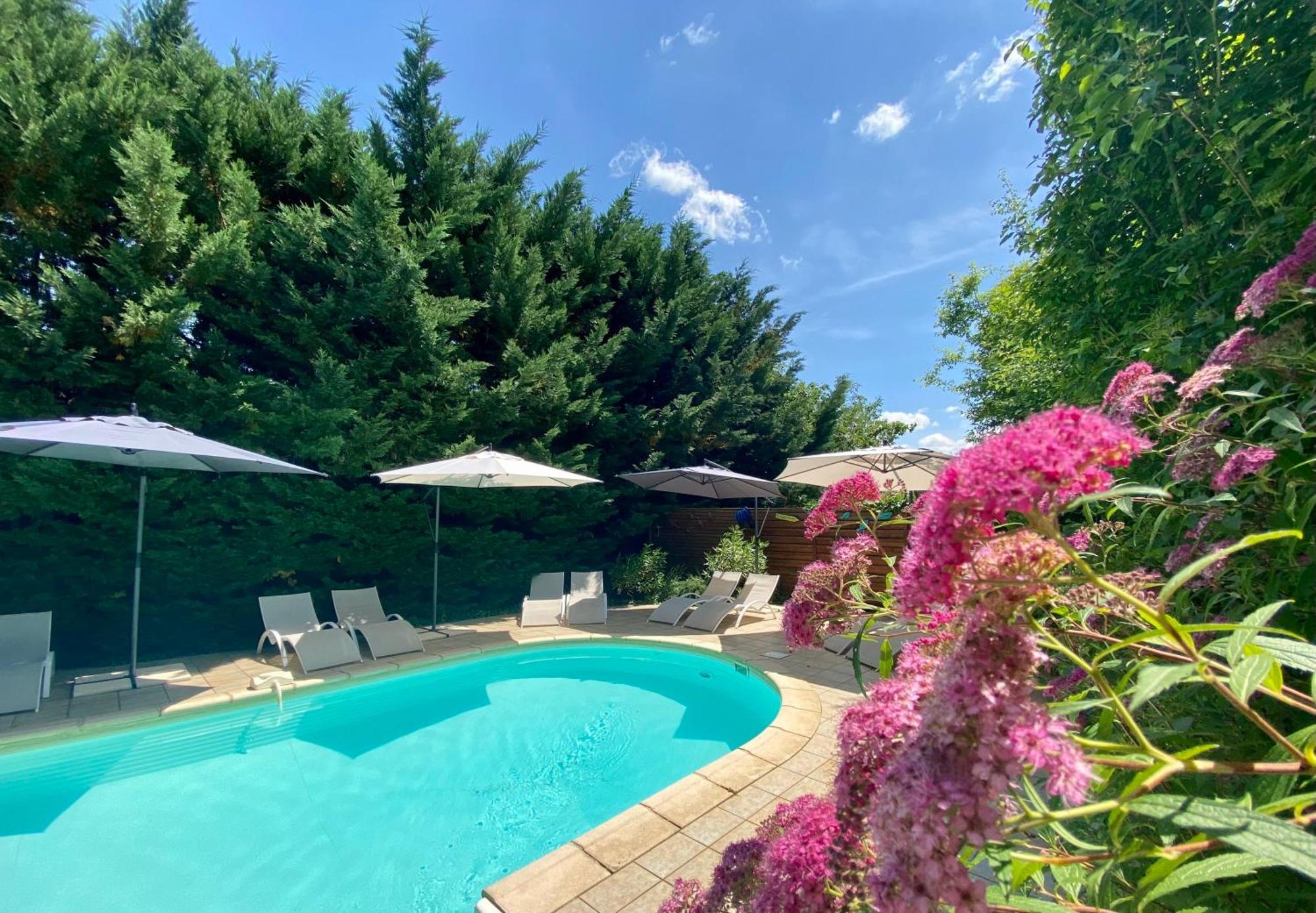 O Clair De Lune Au Coeur De Sarlat - Chambres Climatisees - Parking Prive - Piscine Chauffee - Spa Et Massages Exteriör bild